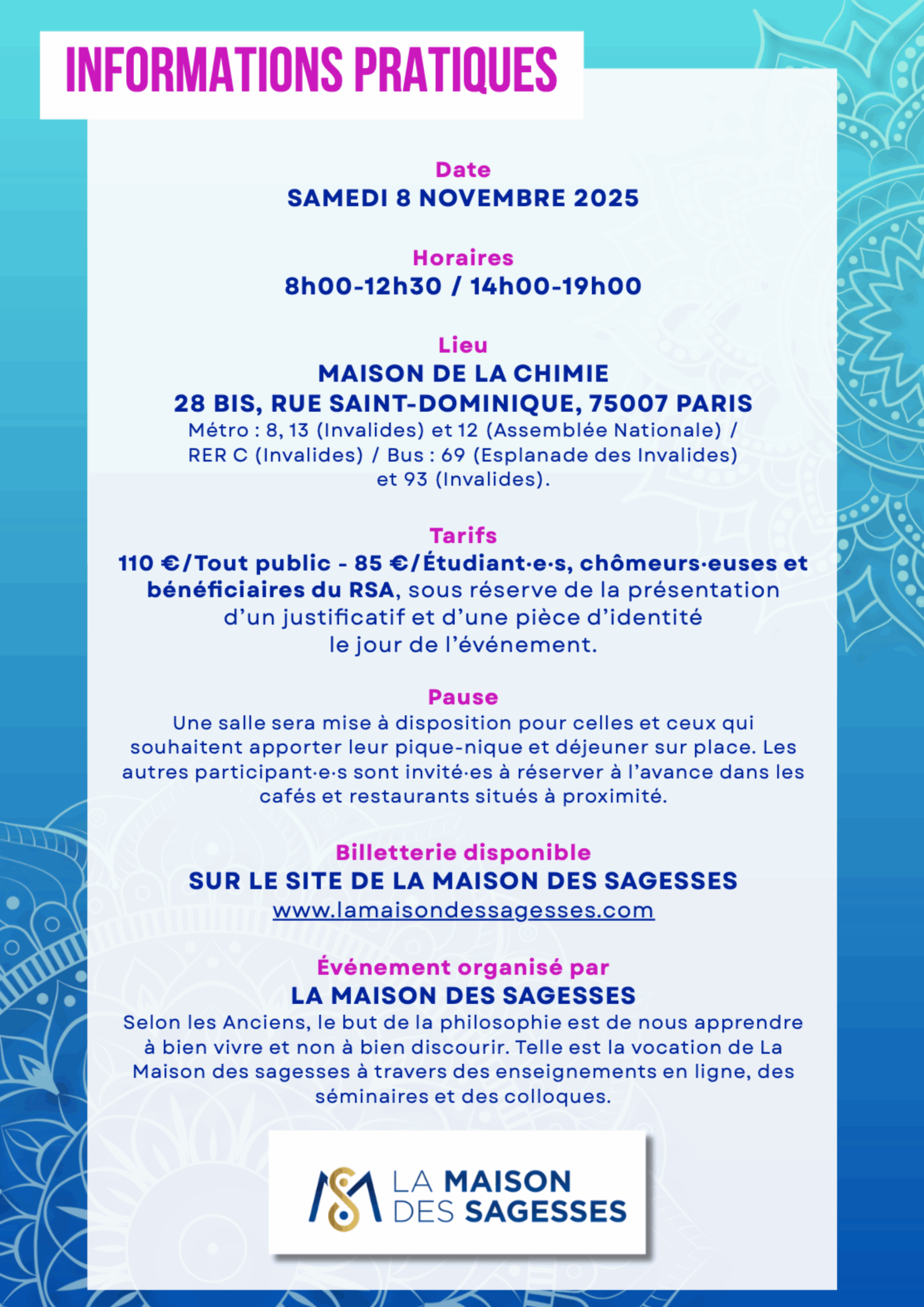 Informations pratiques